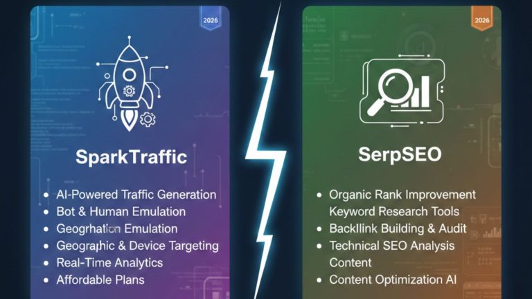 SparkTraffic vs SerpSEO: Complete Comparison Guide for 2026 SparkTraffic vs SerpSEO