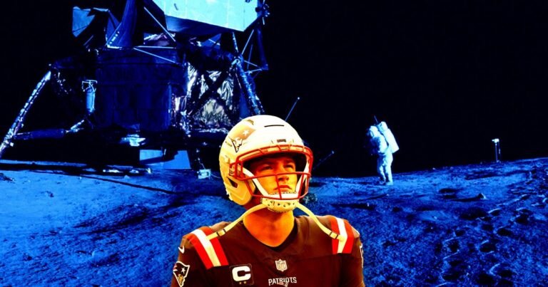 Patriots Quarterback Drake Maye Is a Moon Landing Truther, Prompting Response From NASA